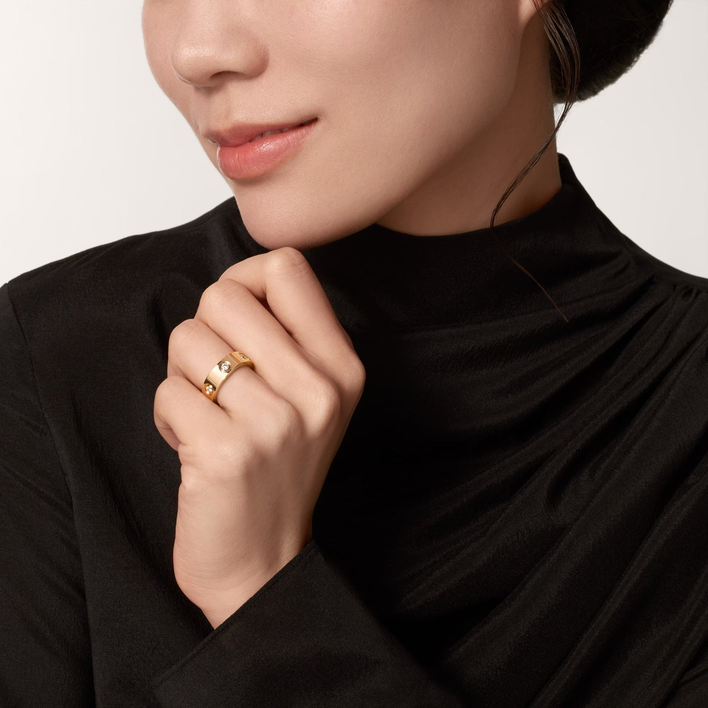 [✨ROSE💎]LOVE 5.5MM 6 DIAMOND RING
