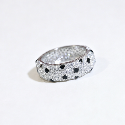 [✨ROSE💎]PANTHERE SPOTTED FULL DIAMOND RING