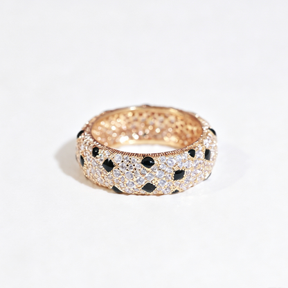 [✨ROSE💎]PANTHERE SPOTTED FULL DIAMOND RING