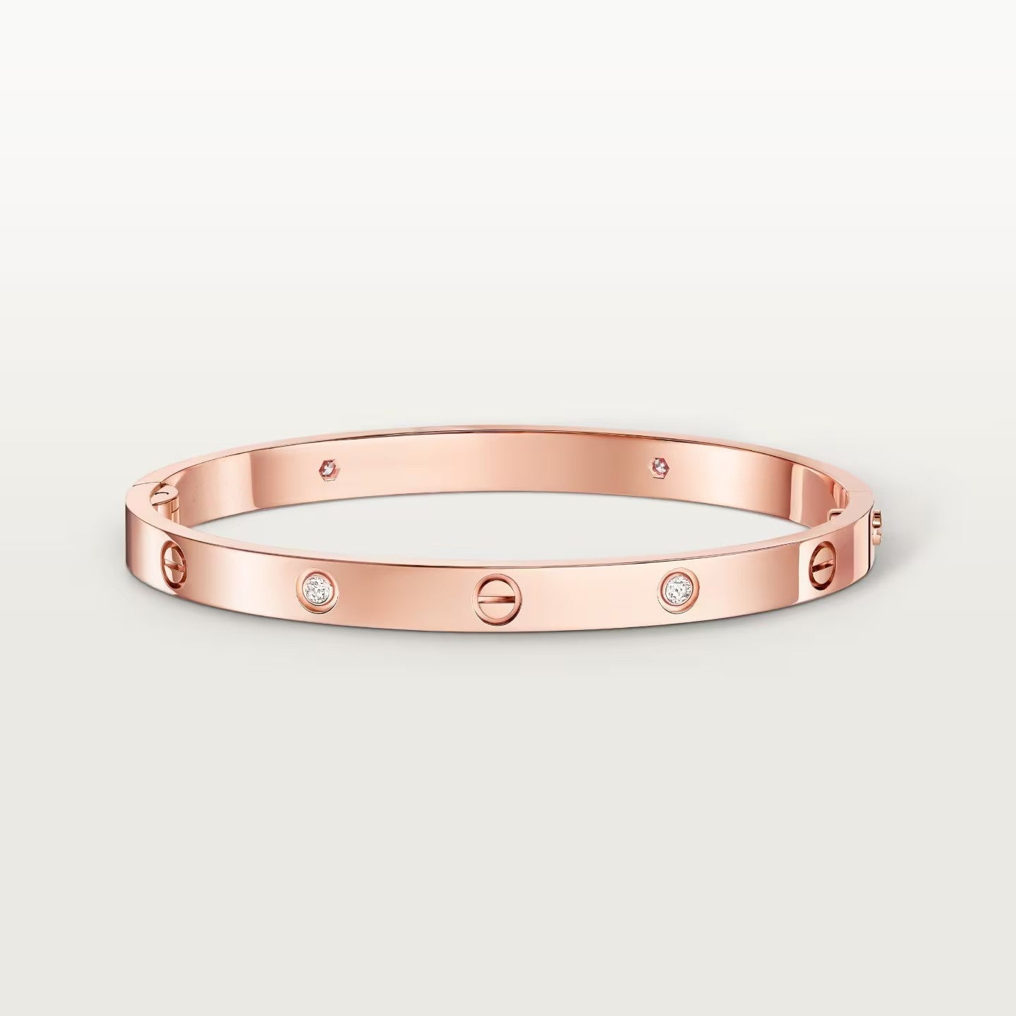 [✨ROSE💎]LOVE BRACELET 4.8MM 4 DIAMONDS