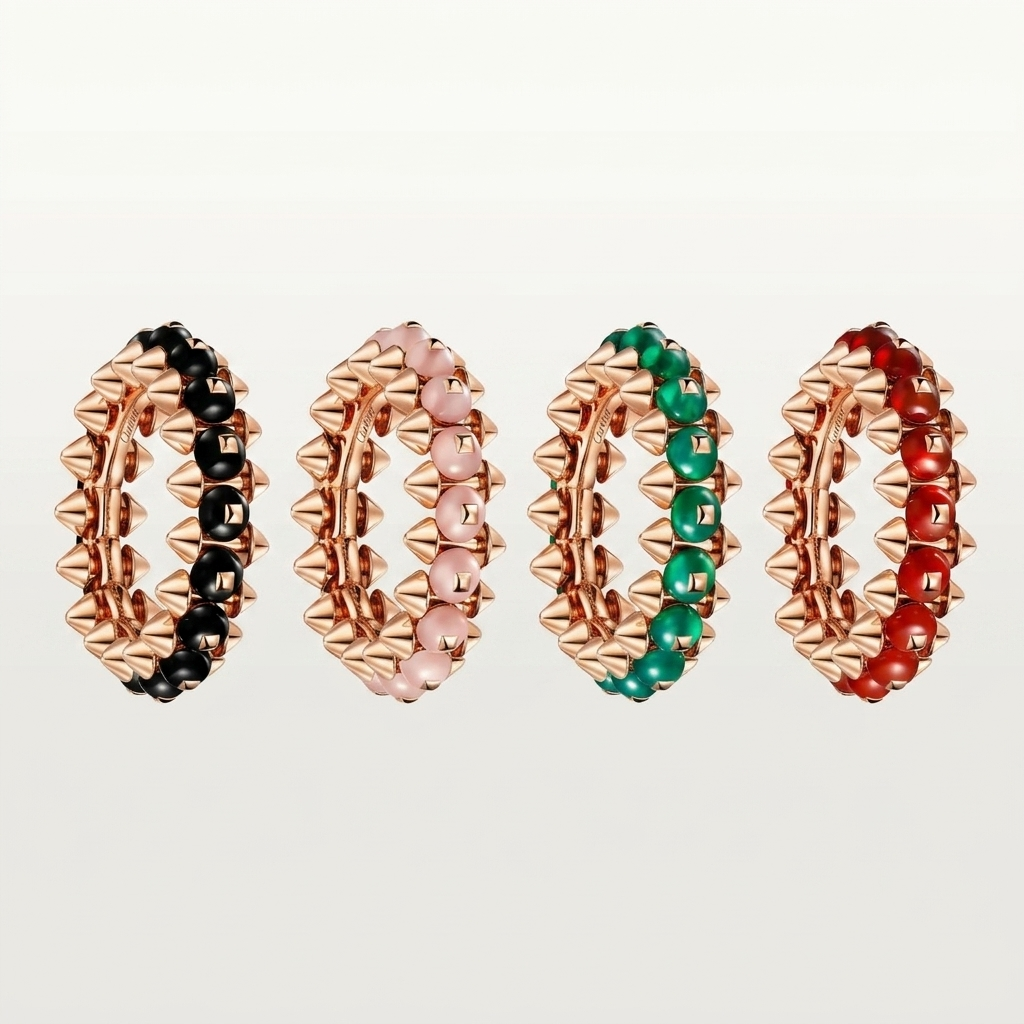 [✨ROSE💎]CLASH 7.9MM AGATE CHALCEDONY RING