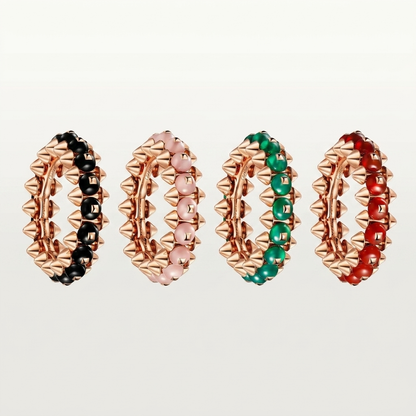 [✨ROSE💎]CLASH 7.9MM AGATE CHALCEDONY RING