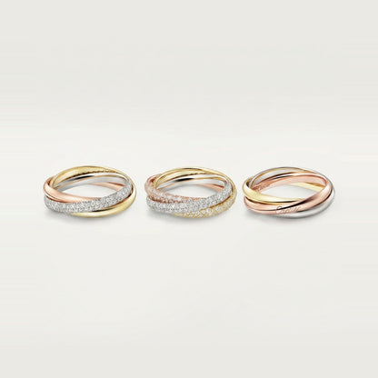 [✨ROSE💎]TRINITY 2.5MM RING COLLECTION