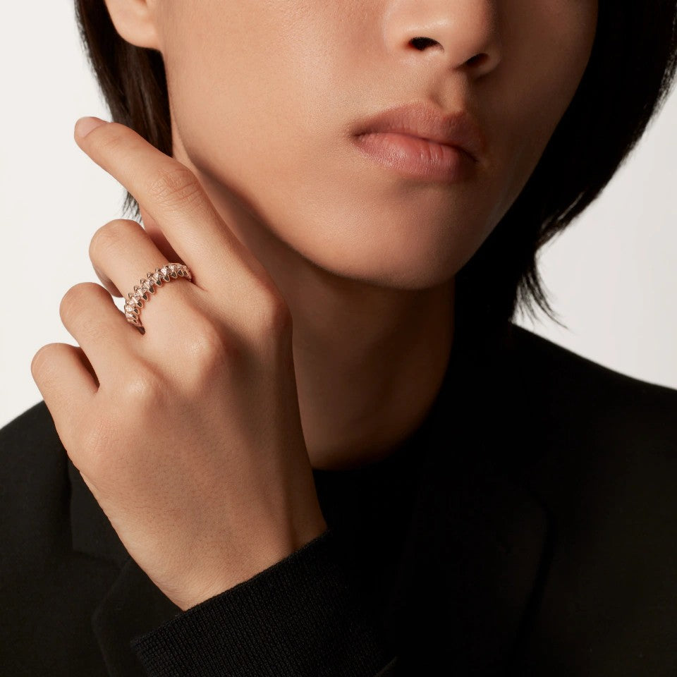 [✨ROSE💎]CLASH 6.4MM SMALL FULL DIAMOND RING