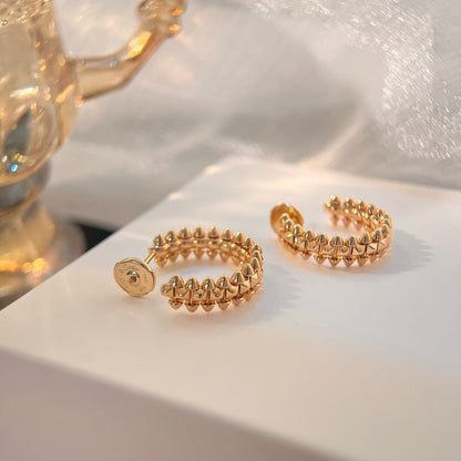 [✨ROSE💎]CLASH SMALL HOOP EARRINGS