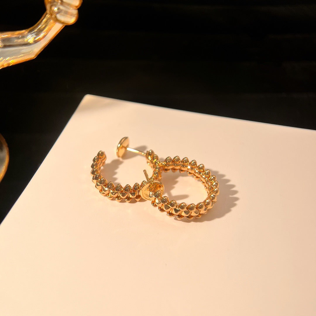 [✨ROSE💎]CLASH SMALL HOOP EARRINGS