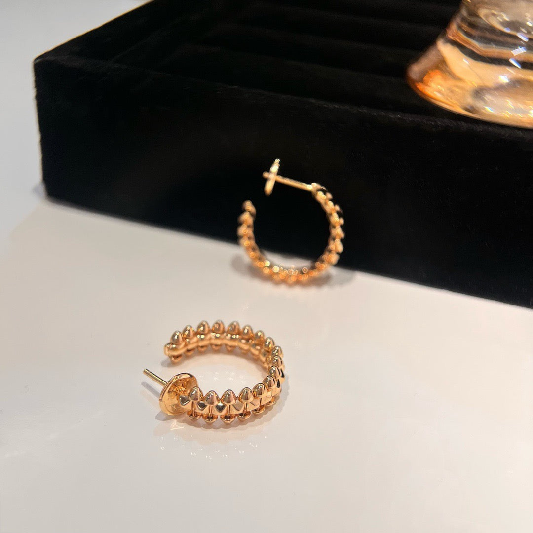 [✨ROSE💎]CLASH SMALL HOOP EARRINGS