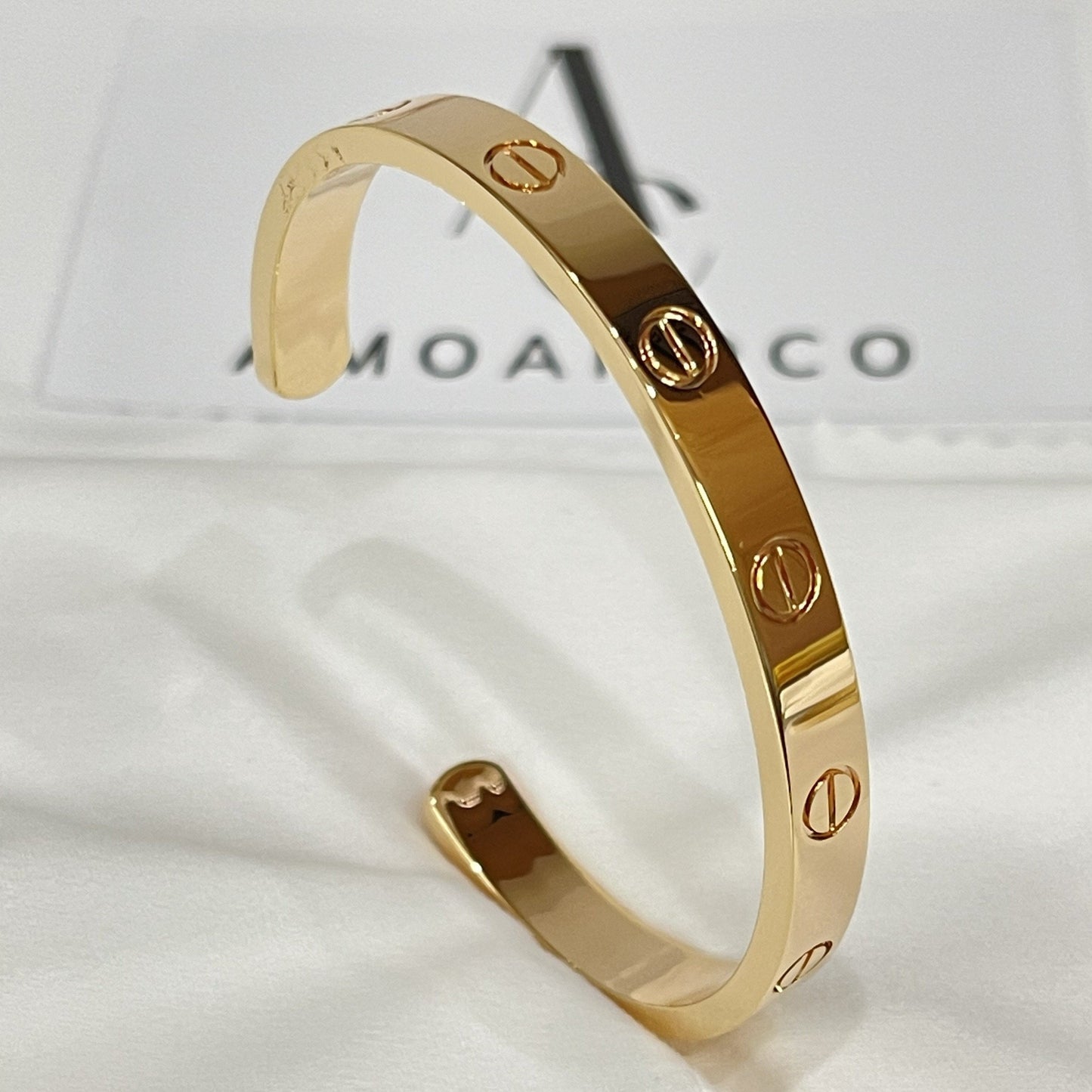 [✨ROSE💎]LOVE BRACELET 6.1MM OPEN CUFF
