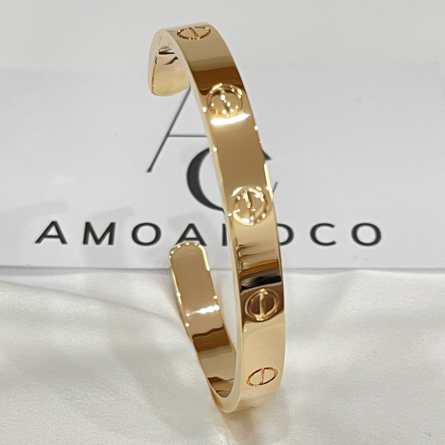 [✨ROSE💎]LOVE BRACELET 6.1MM OPEN CUFF