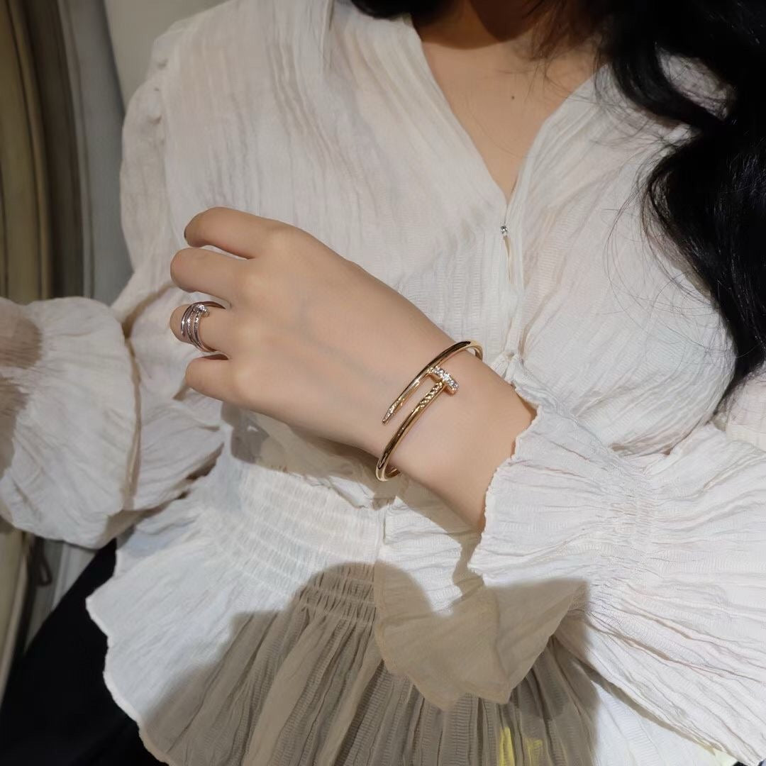 [✨ROSE💎]JUSTE BRACELET 3.5MM DIAMONDS