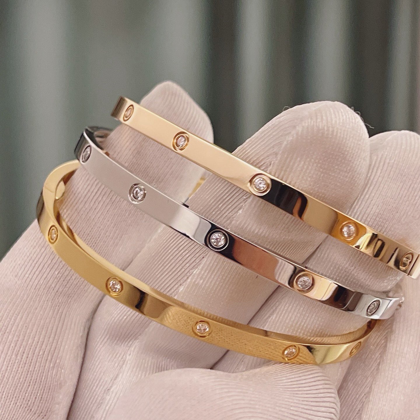 [✨ROSE💎]LOVE BRACELET 3.65MM 10 DIAMONDS