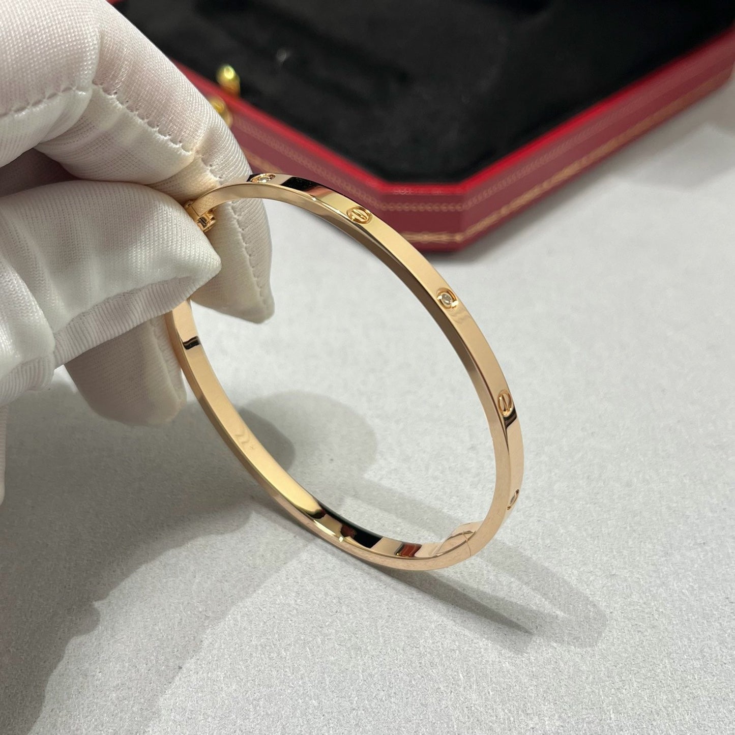 [✨ROSE💎]LOVE BRACELET 3.65MM 6 DIAMONDS