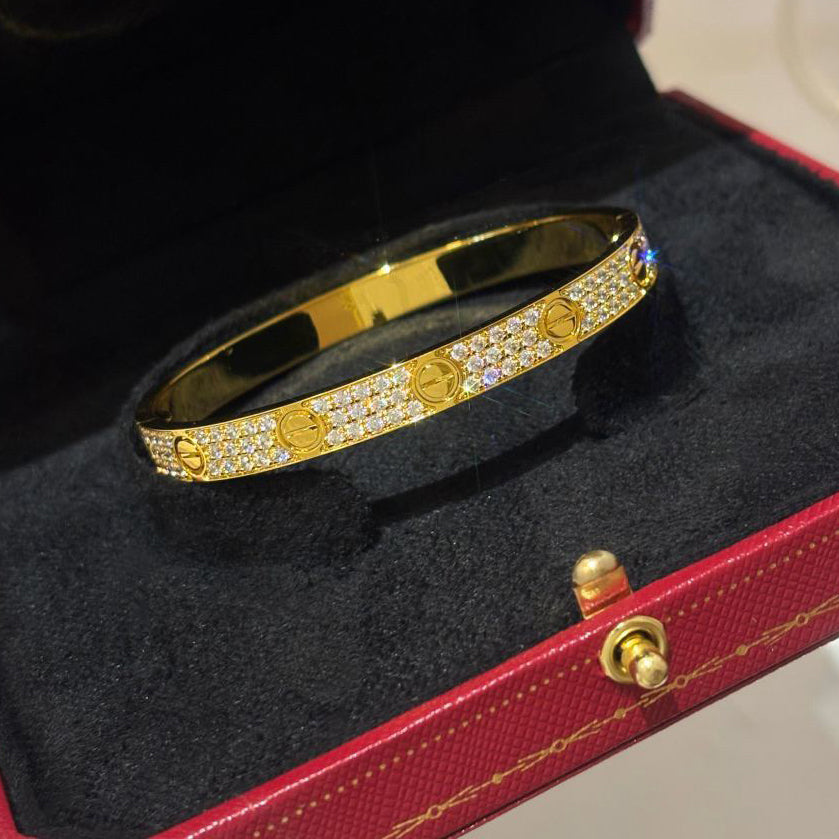 [✨ROSE💎]LOVE BRACELET 6.1MM DIAMOND-PAVED