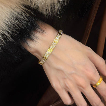 [✨ROSE💎]LOVE BRACELET 6.1MM DIAMOND-PAVED