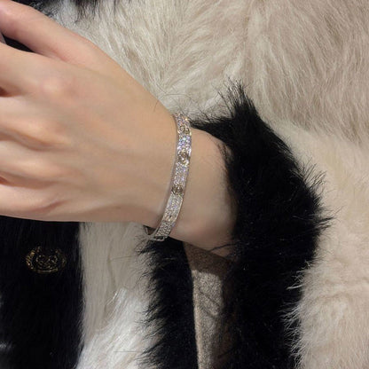 [✨ROSE💎]LOVE BRACELET 6.1MM DIAMOND-PAVED