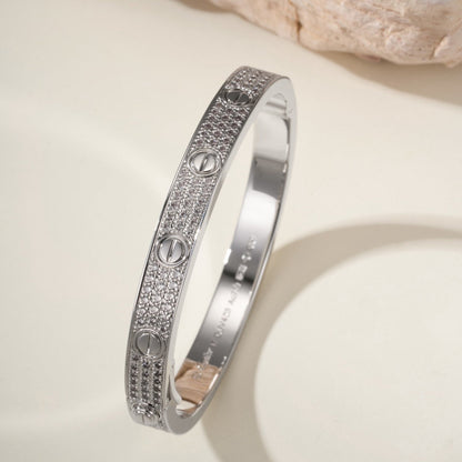 [✨ROSE💎]LOVE BRACELET 6.1MM DIAMOND-PAVED