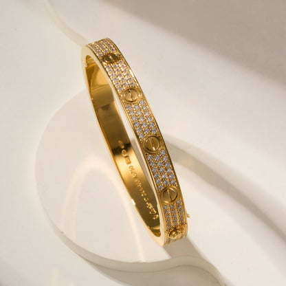 [✨ROSE💎]LOVE BRACELET 6.1MM DIAMOND-PAVED