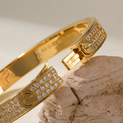 [✨ROSE💎]LOVE BRACELET 6.1MM DIAMOND-PAVED