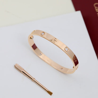 [✨ROSE💎]LOVE BRACELET 6.1MM 4 DIAMONDS