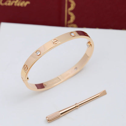[✨ROSE💎]LOVE BRACELET 6.1MM 4 DIAMONDS