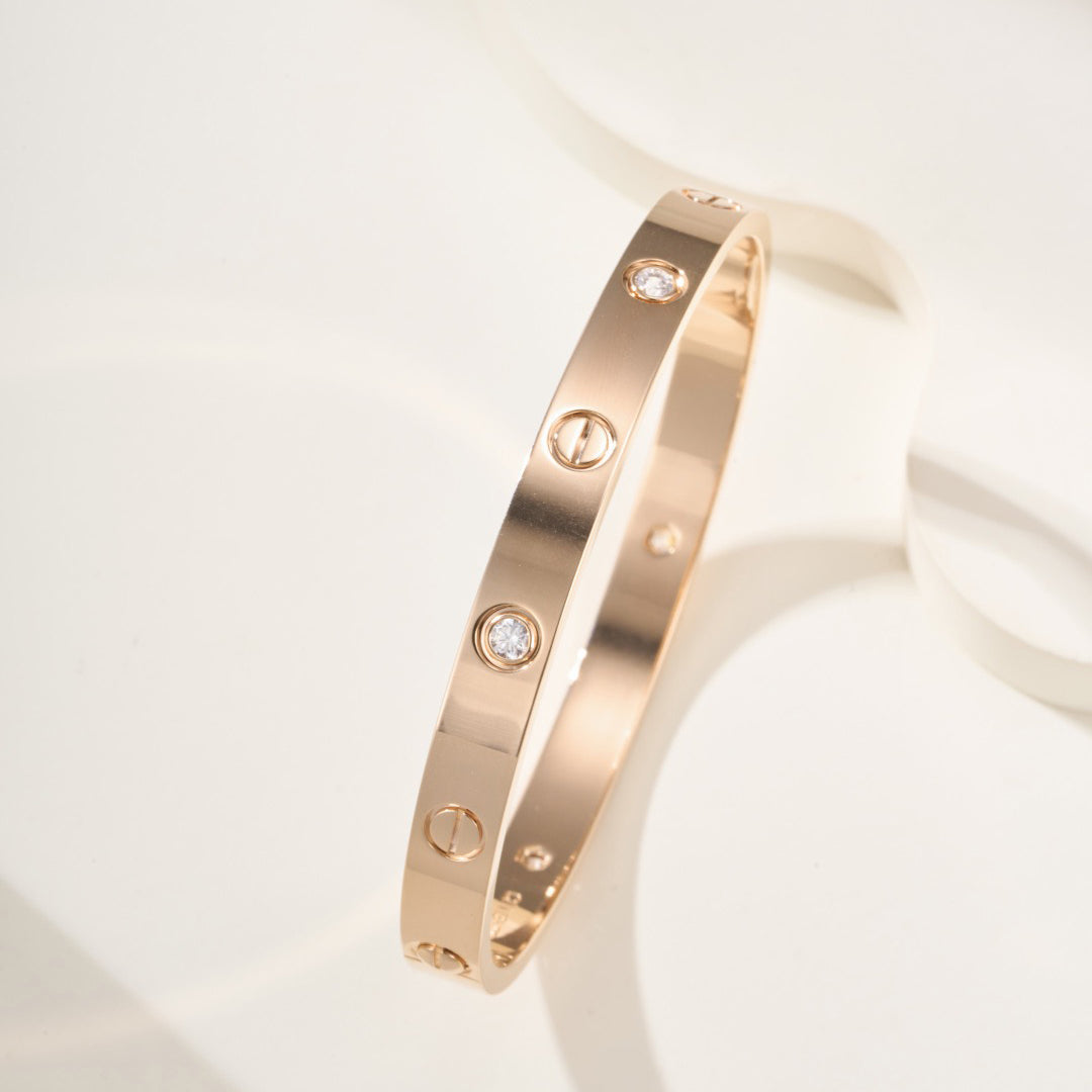 [✨ROSE💎]LOVE BRACELET 6.1MM 4 DIAMONDS