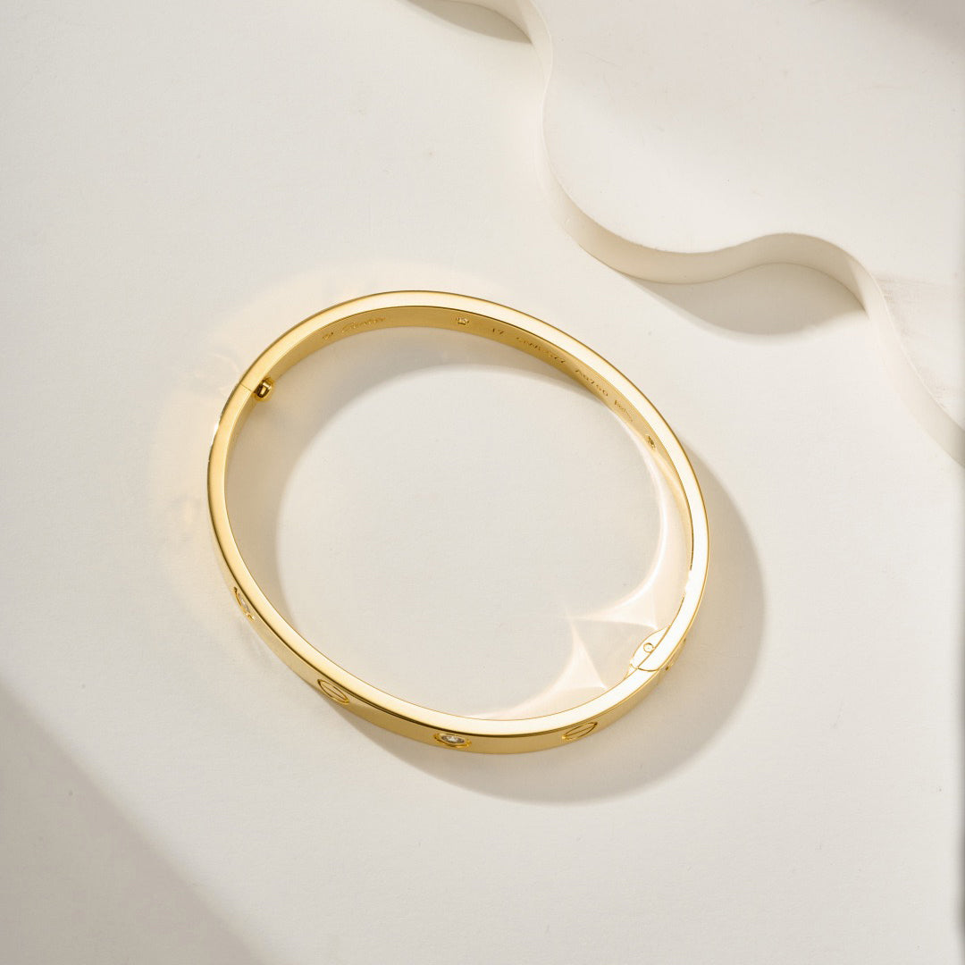 [✨ROSE💎]LOVE BRACELET 6.1MM 4 DIAMONDS