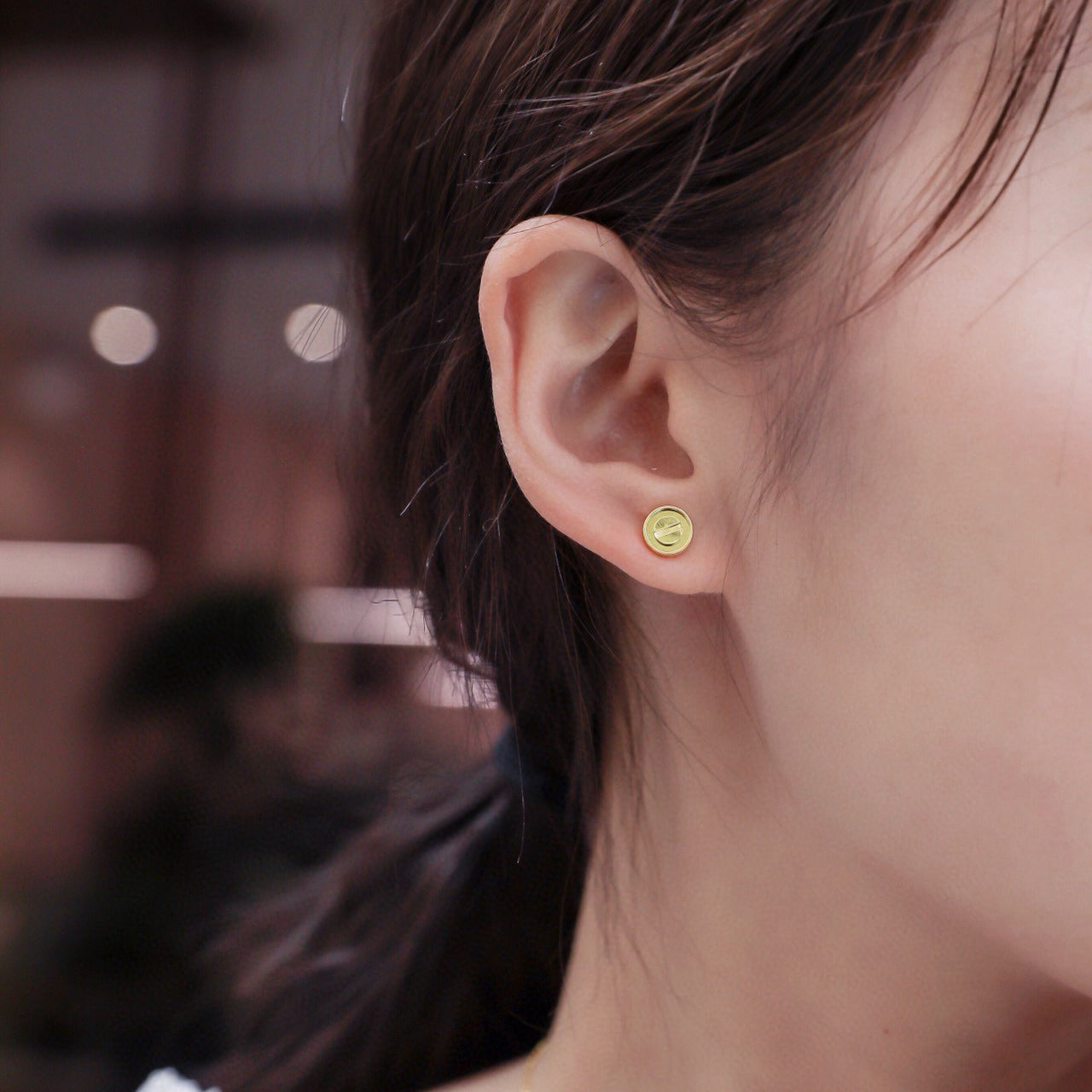 [✨ROSE💎]LOVE EARRINGS 7.2MM