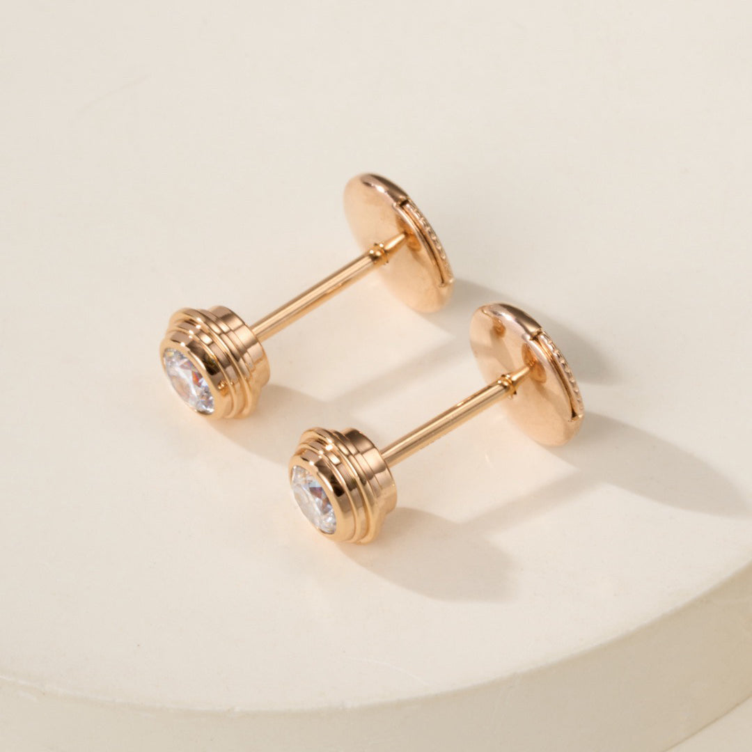 [✨ROSE💎]DAMOUR DIAMOND EARRINGS