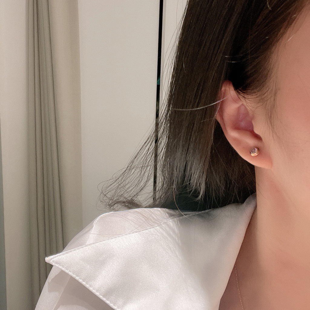 [✨ROSE💎]DAMOUR PING DIAMOND EARRINGS