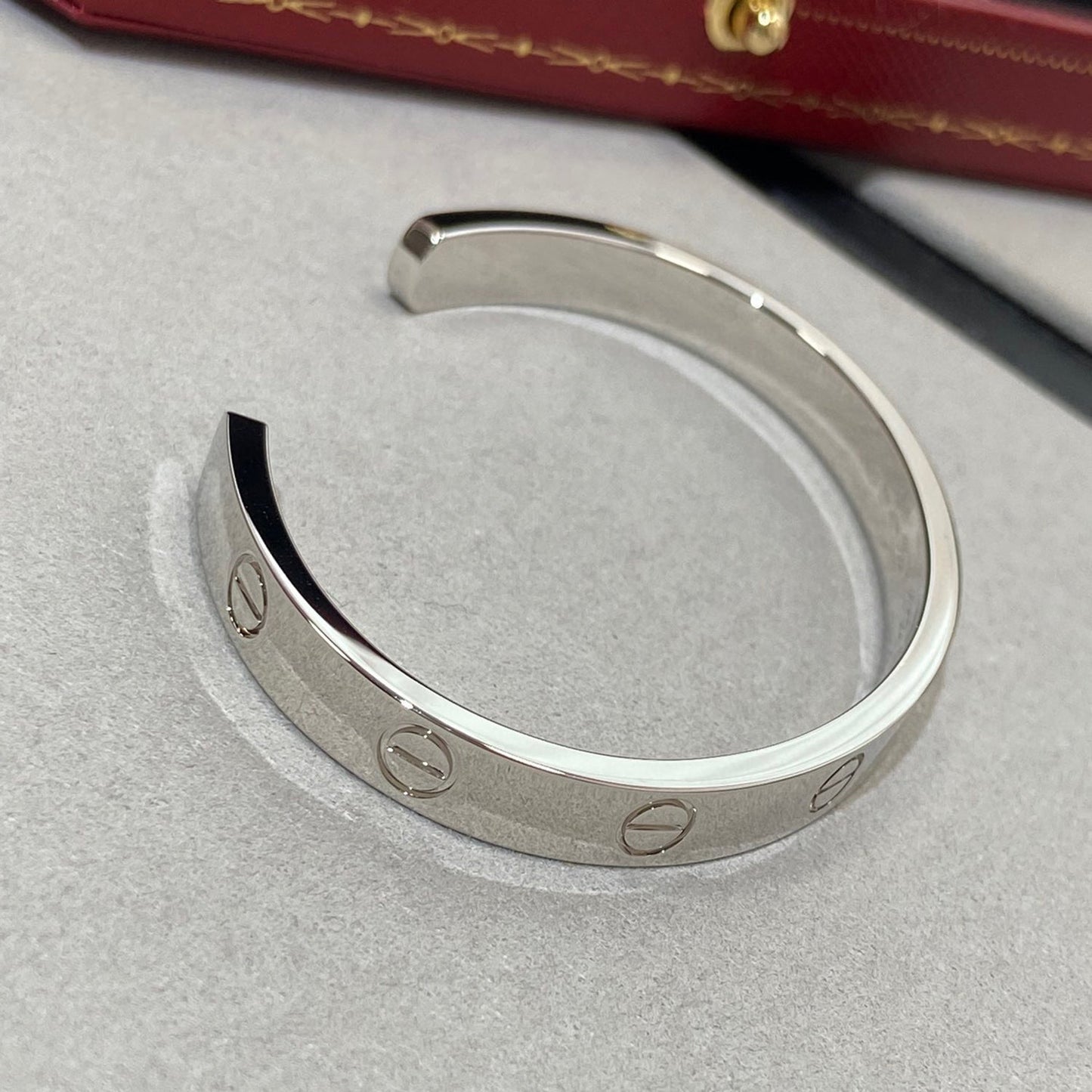 [✨ROSE💎]LOVE BRACELET 6.1MM 1 DIAMOND OPEN CUFF