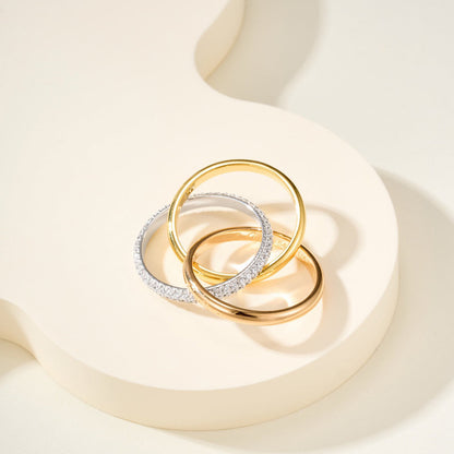 [✨ROSE💎]TRINITY 2.5MM RING COLLECTION