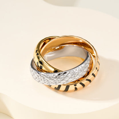[✨ROSE💎]TRINITY  RING LEOPARD PRINT