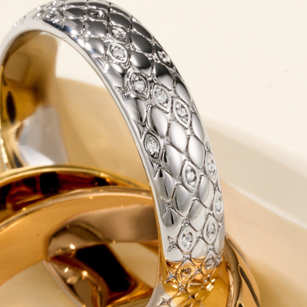 [✨ROSE💎]TRINITY  RING LEOPARD PRINT