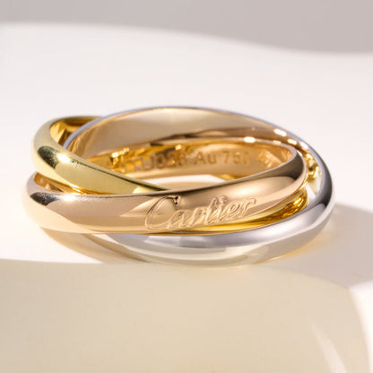 [✨ROSE💎]TRINITY 3.2MM RING COLLECTION