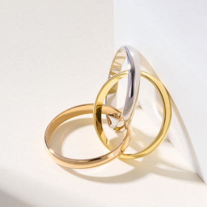 [✨ROSE💎]TRINITY 2.5MM RING COLLECTION