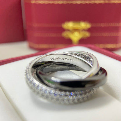 [✨ROSE💎]TRINITY 3.2MM RING BLACK CERAMIC