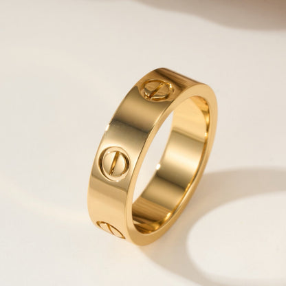 [✨ROSE💎]LOVE RING 5.5MM NO DIAMOND
