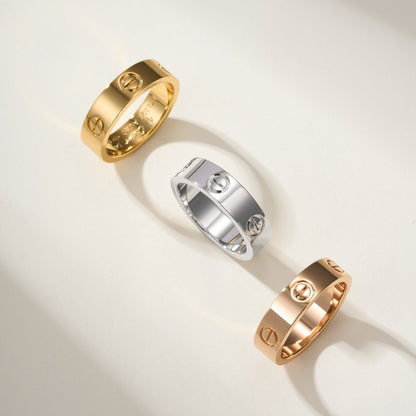 [✨ROSE💎]LOVE RING 5.5MM NO DIAMOND