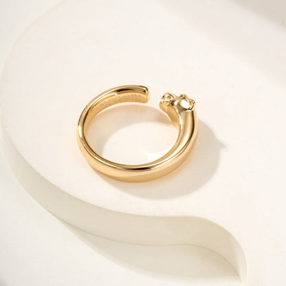 [✨ROSE💎]PANTHERE NO DIAMOND SMALL RING