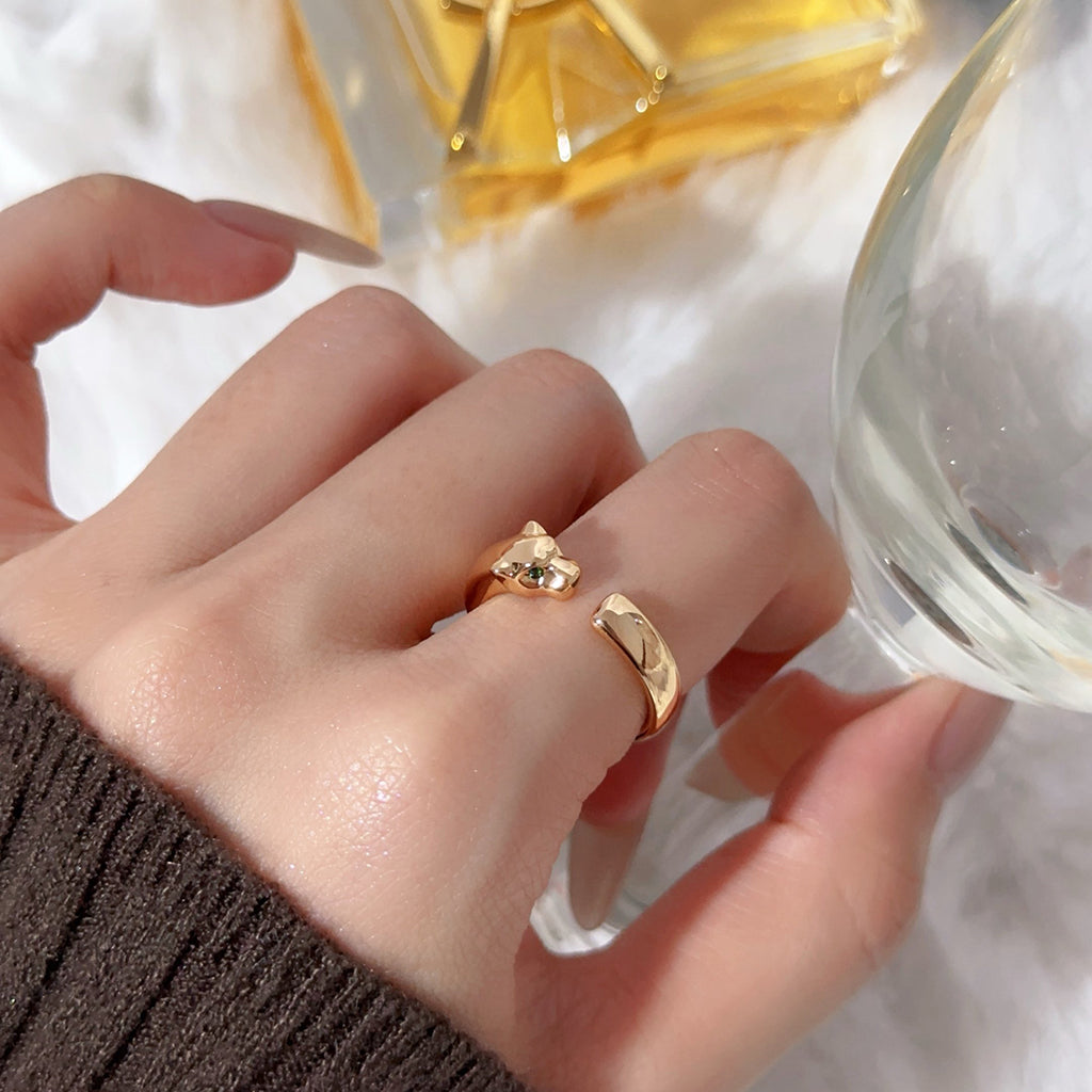 [✨ROSE💎]PANTHERE NO DIAMOND SMALL RING