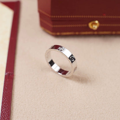 [✨ROSE💎]LOVE 4MM 1 DIAMOND RING