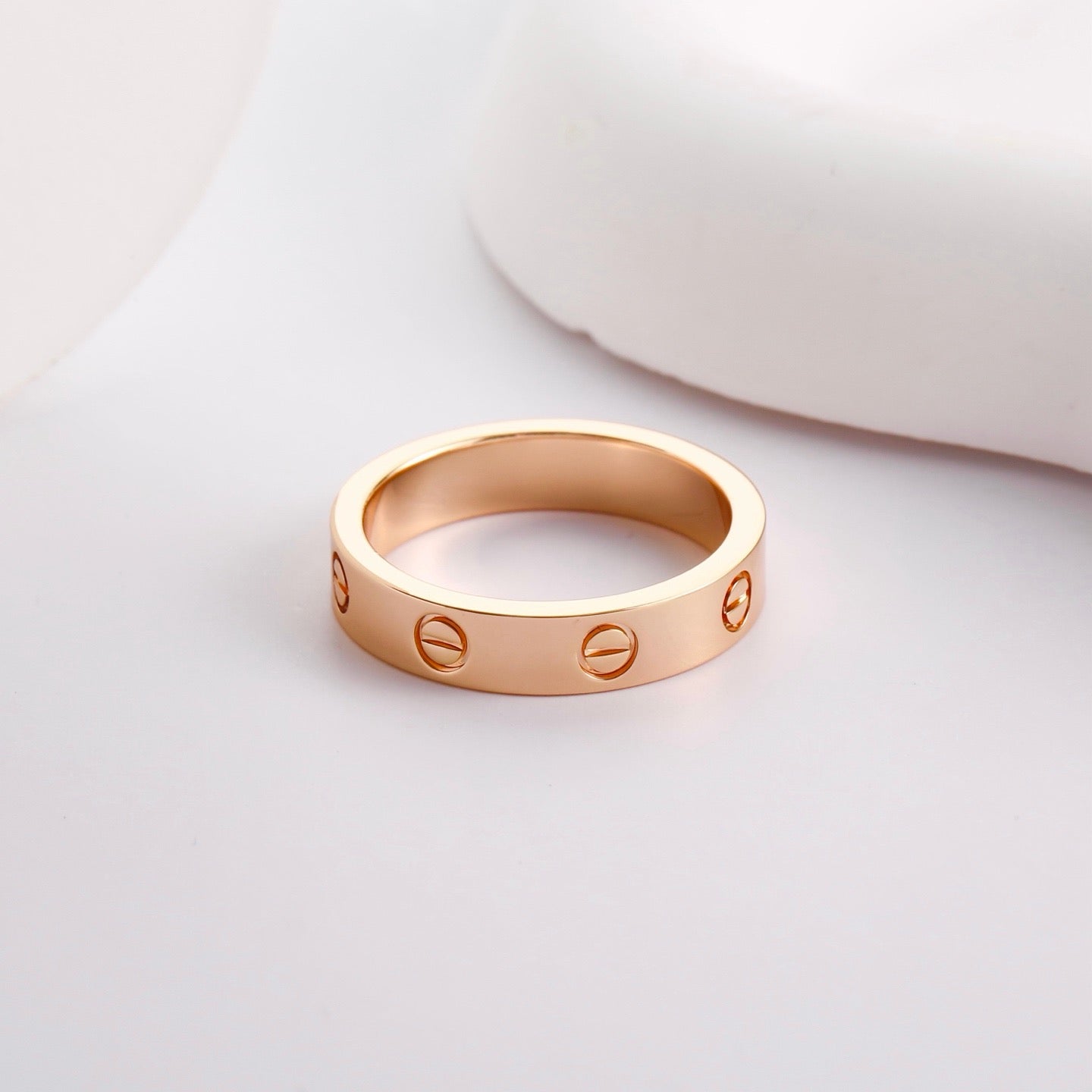 [✨ROSE💎]LOVE RING 3.6 MM NO DIAMOND