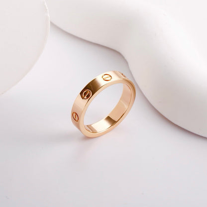 [✨ROSE💎]LOVE RING 3.6 MM NO DIAMOND
