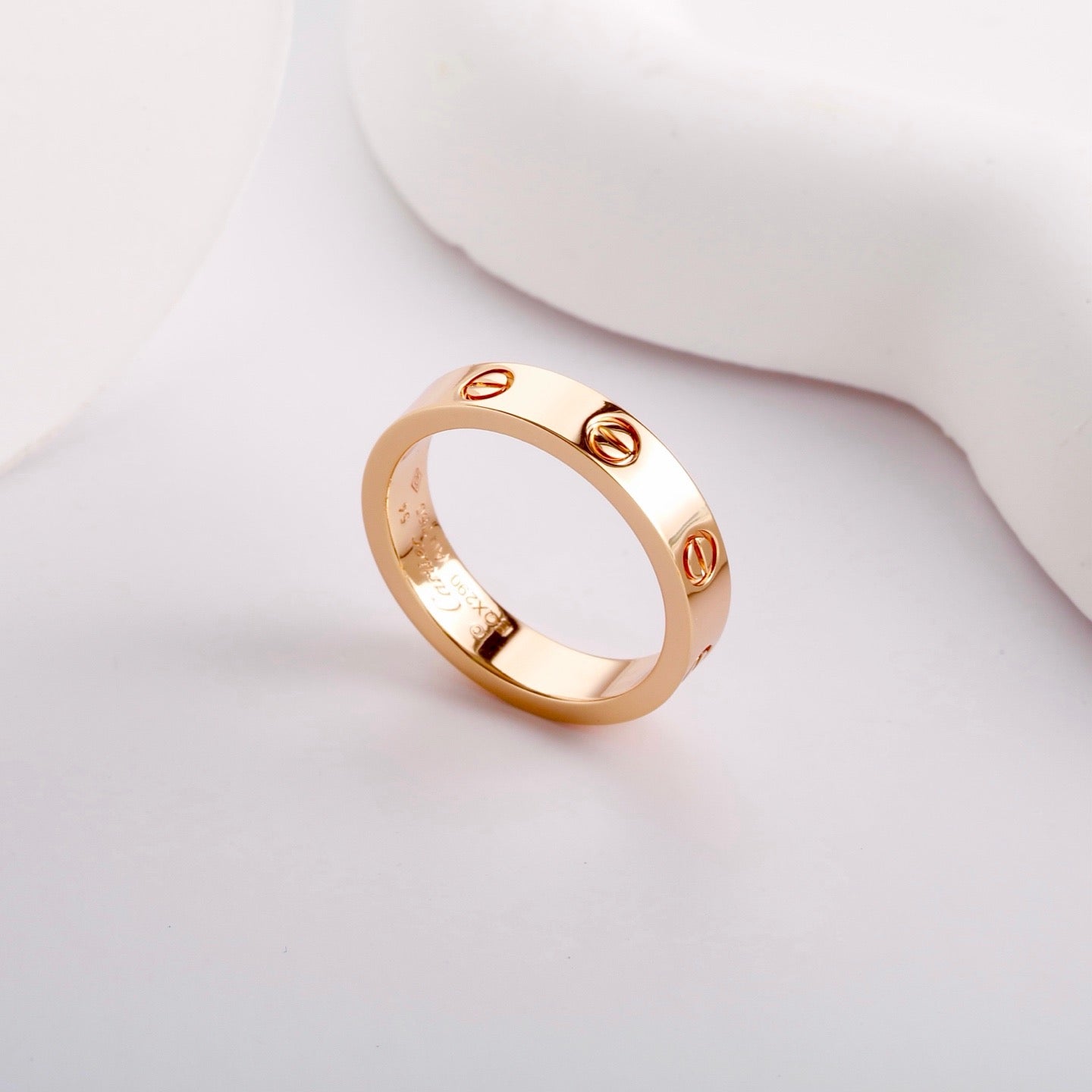 [✨ROSE💎]LOVE RING 3.6 MM NO DIAMOND