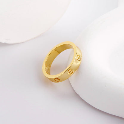 [✨ROSE💎]LOVE RING 3.6 MM NO DIAMOND