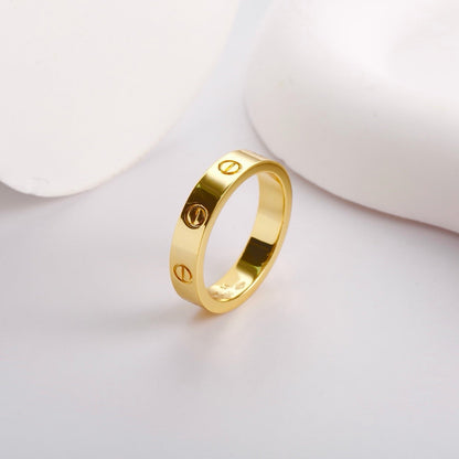 [✨ROSE💎]LOVE RING 3.6 MM NO DIAMOND