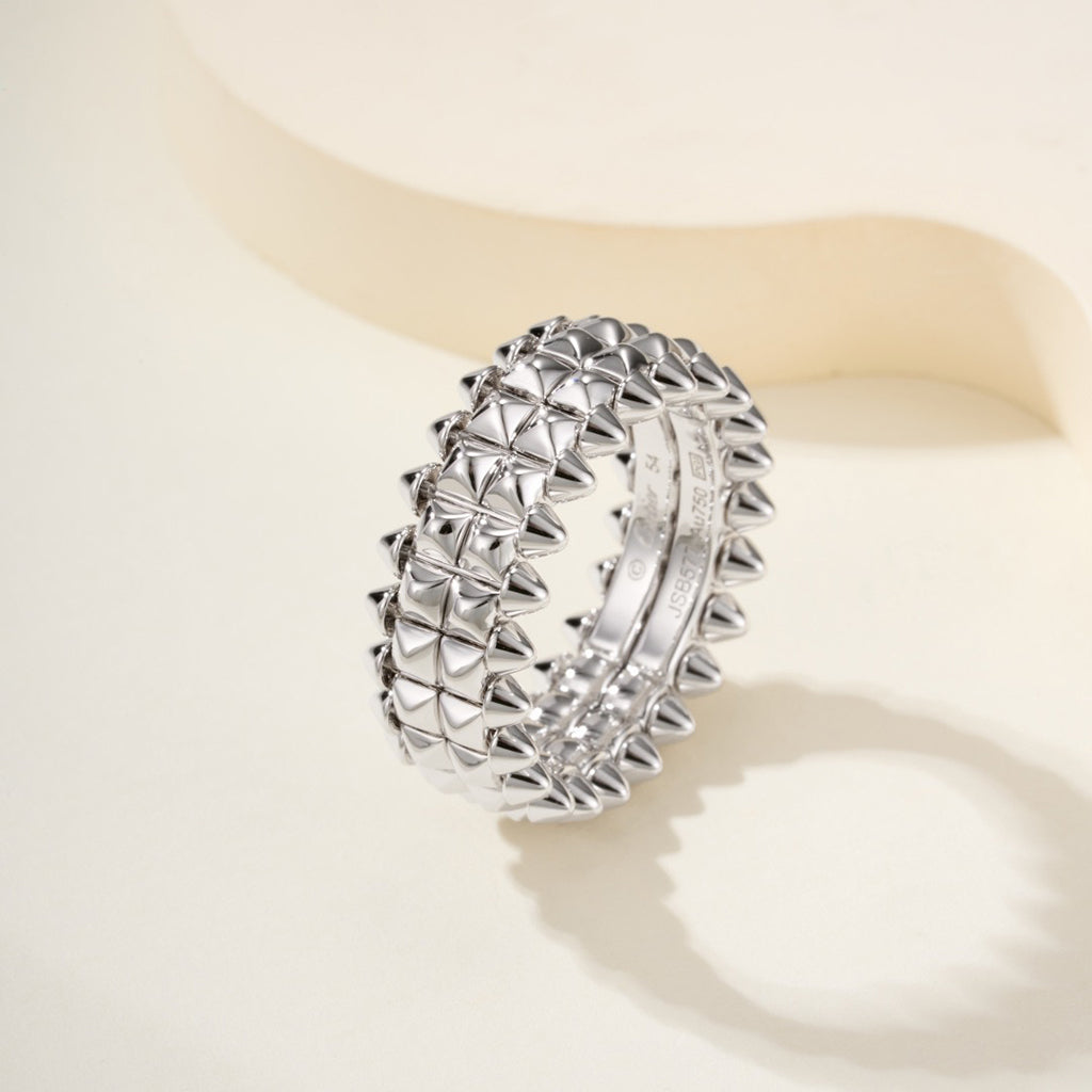 [✨ROSE💎]CLASH 9.2MM DOUBLE ROW RING