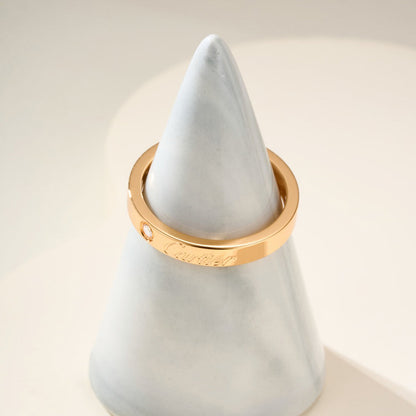 [✨ROSE💎]LOVE RING 4MM 1 DIAMOND