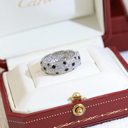 [✨ROSE💎]PANTHERE SPOTTED FULL DIAMOND RING