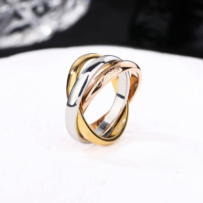 [✨ROSE💎]TRINITY 3.2MM RING COLLECTION